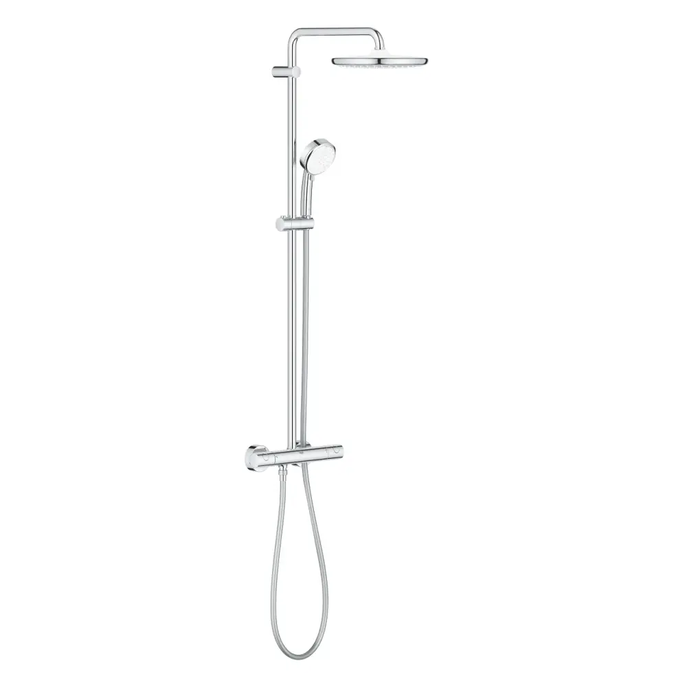 Set coloana dus si baterie lavoar Grohe Cosmopolitan cu accesorii baie Grohe Essentials, crom [3]