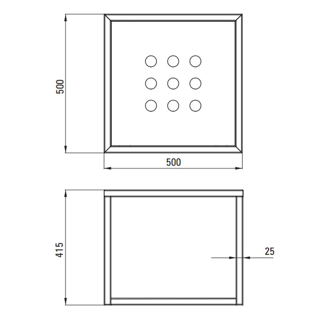 Set consola baie suspendata neagra Deante Temisto cu lavoar inclus 50 cm [6]