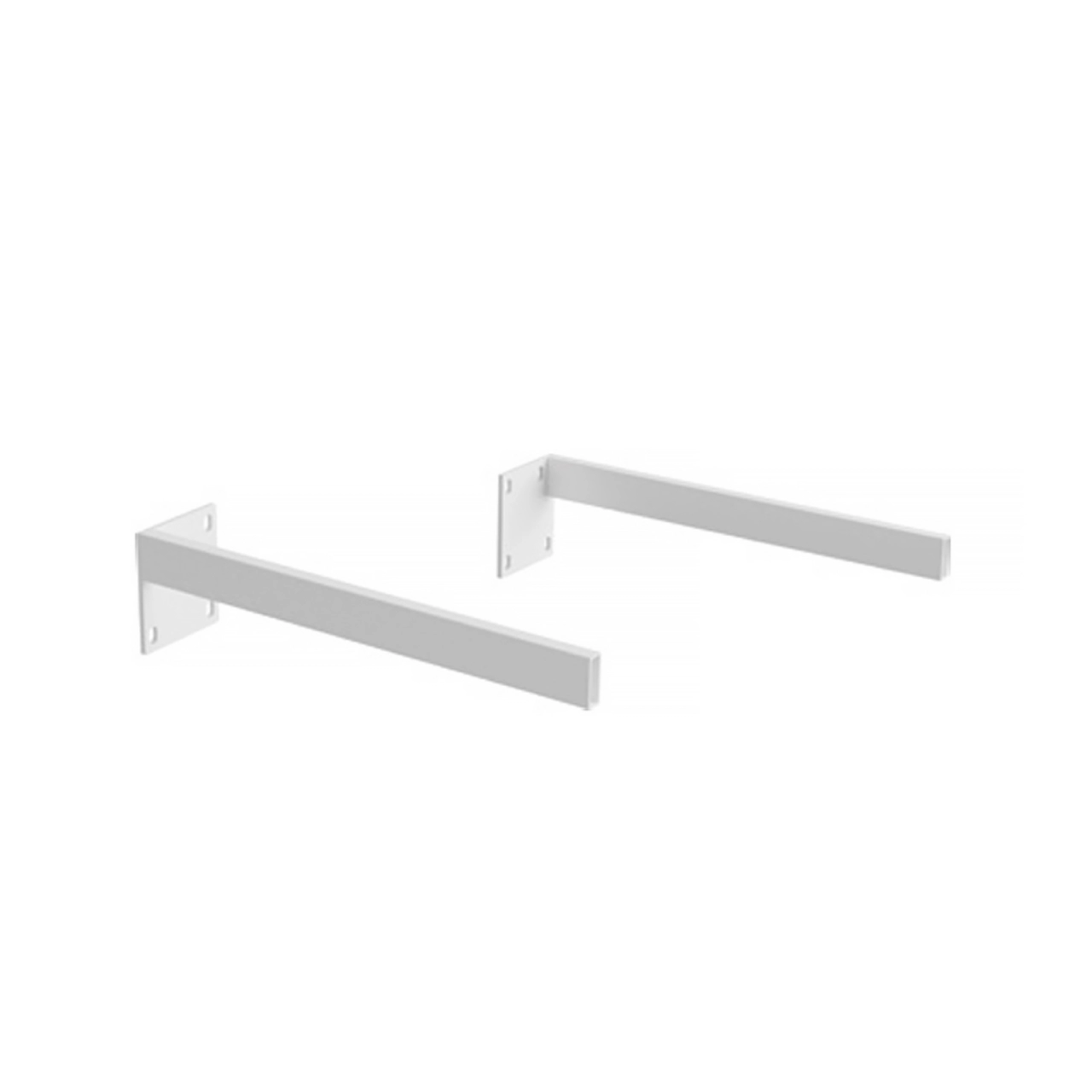 Set 2 console din metal, alb,  42x10.4x9 cm, Cast Marble Marmite