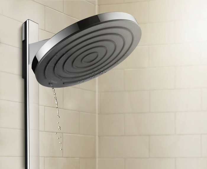Set de dus cu baterie termostatata, palarie 26 cm, 2 jeturi, crom, Hansgrohe Pulsify S [3]