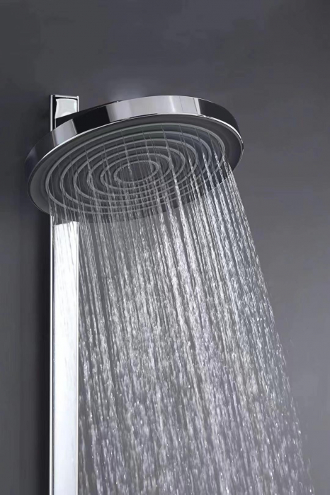 Coloana dus, baterie termostatata, palarie 26 cm, 3 jeturi, crom, Form Relax [7]