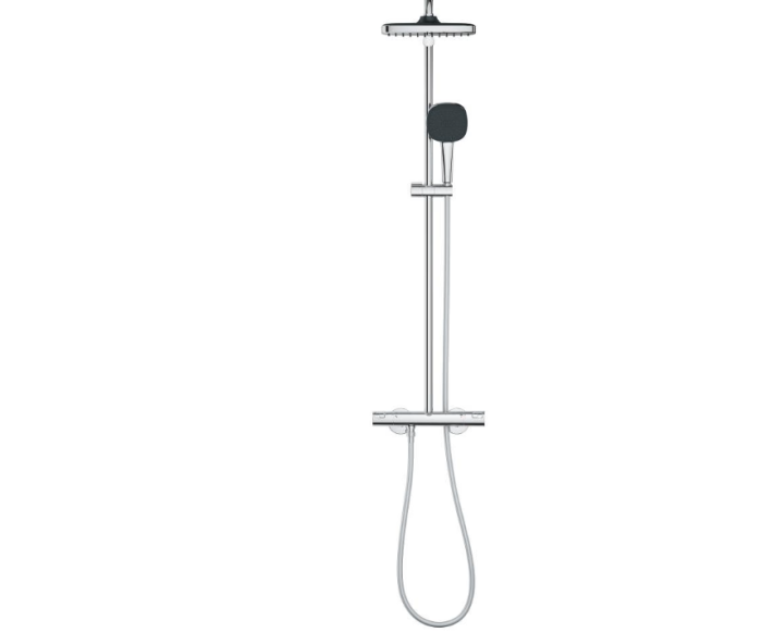 Set de dus cu termostat cu 2 jeturi, crom lucios, Grohe Vitalio Comfort [2]