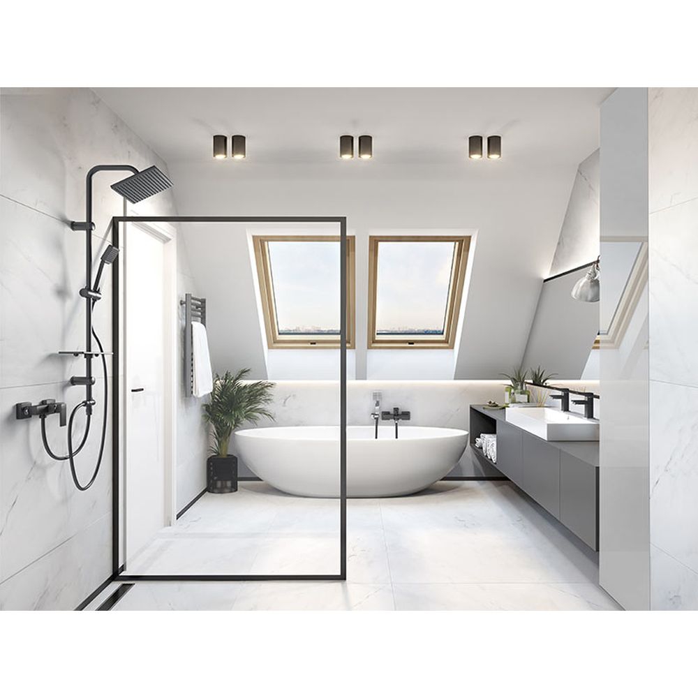 Coloana de dus culoare negru mat Ferro, Squerto Lux [3]
