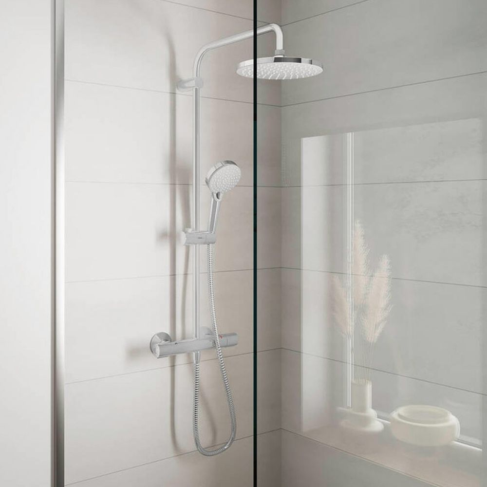 Set de dus culoare crom lucios, Vernis Blend 200, cu baterie termostatata, Hansgrohe [5]