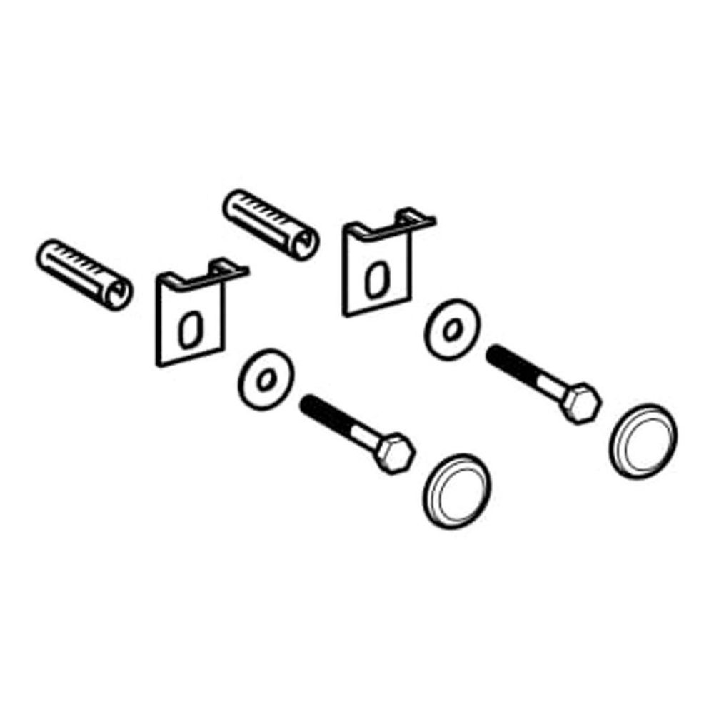 Set de fixare pentru pisoar Geberit Kerafix, capac alb [2]