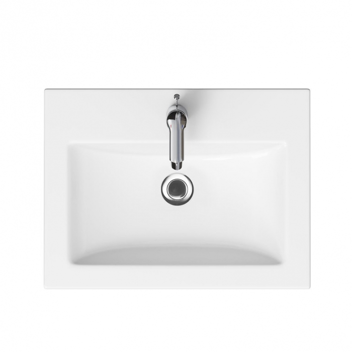 Set dulap baie suspendat 2 sertare lavoar inclus, 60 cm, culoare fiord mat, MDF, Cersanit Tirso [4]