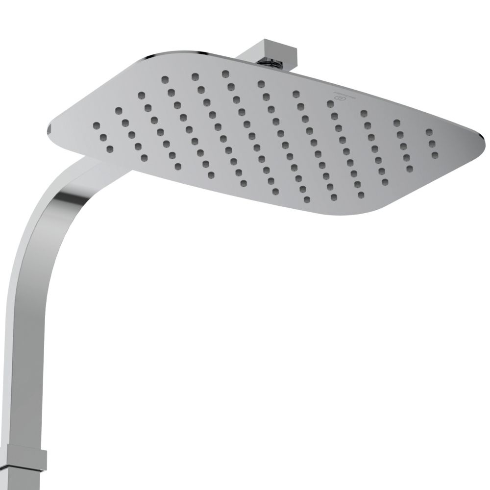 Coloana de dus cu baterie termostatata si etajera Ideal Ceratherm S200 crom lucios [5]