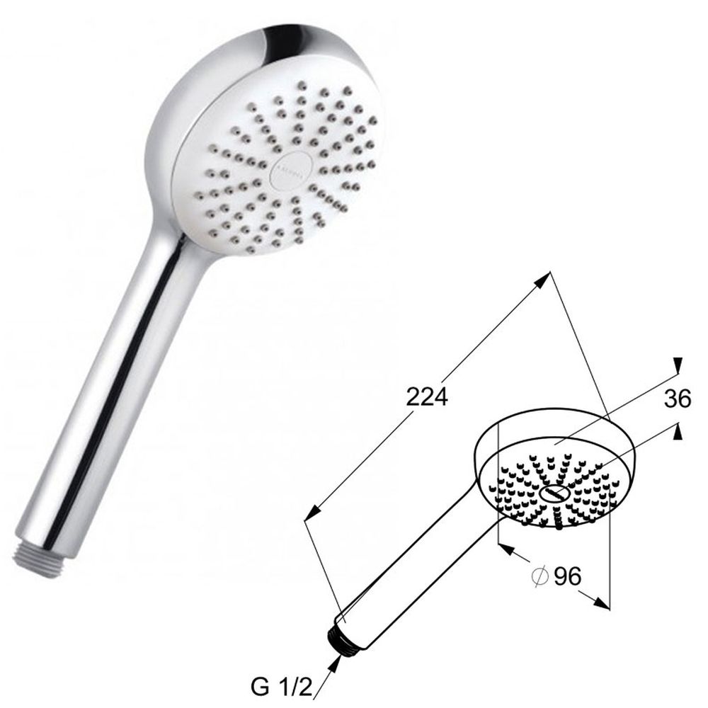 Set dus crom 7 in 1 Kludi Bozz [7]