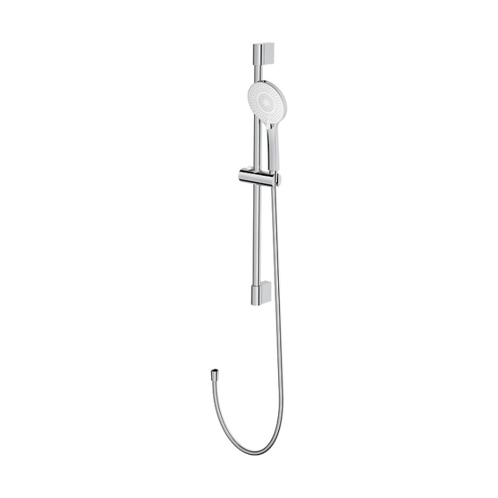 Set dus cu bara 80 cm si baterie dus inclusa, crom, Cersanit Virgo