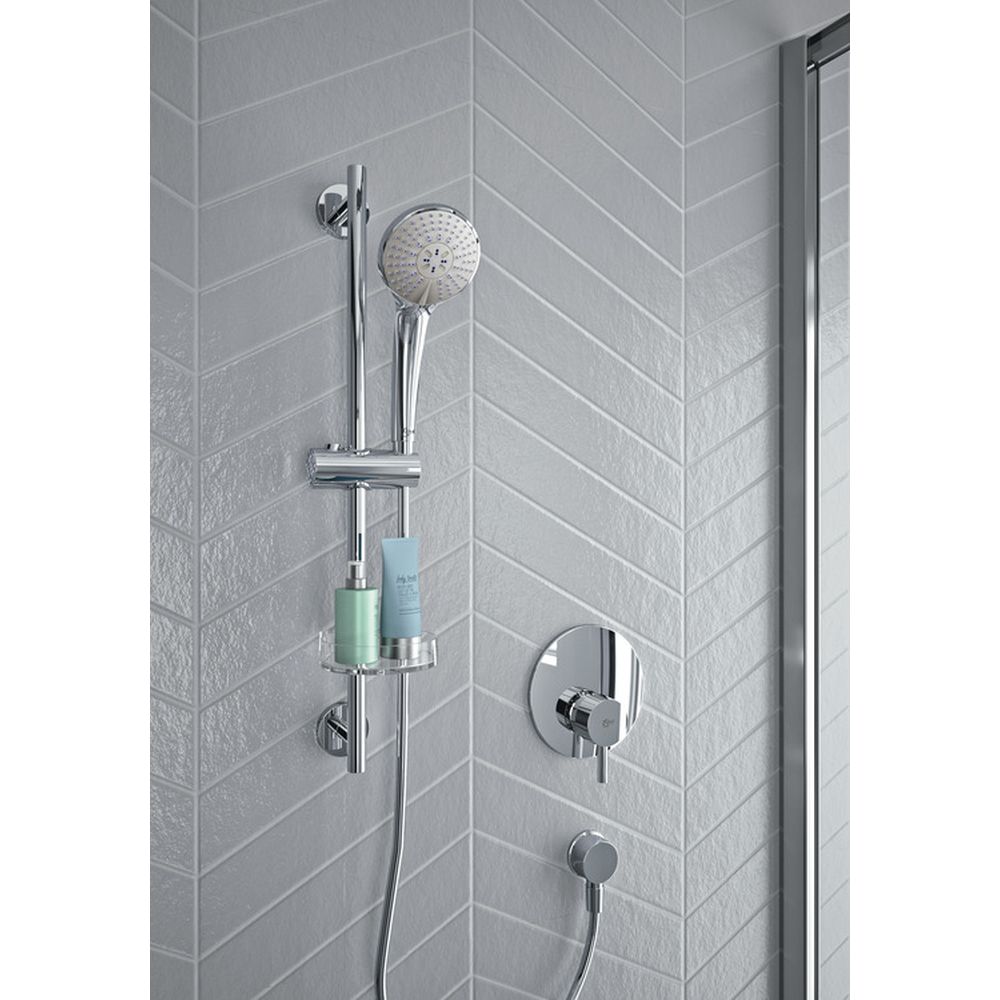 Set de dus Ideal Standard Idealrain Soft cu bara 60 cm, para dus 3 functii si furtun, crom lucios [2]