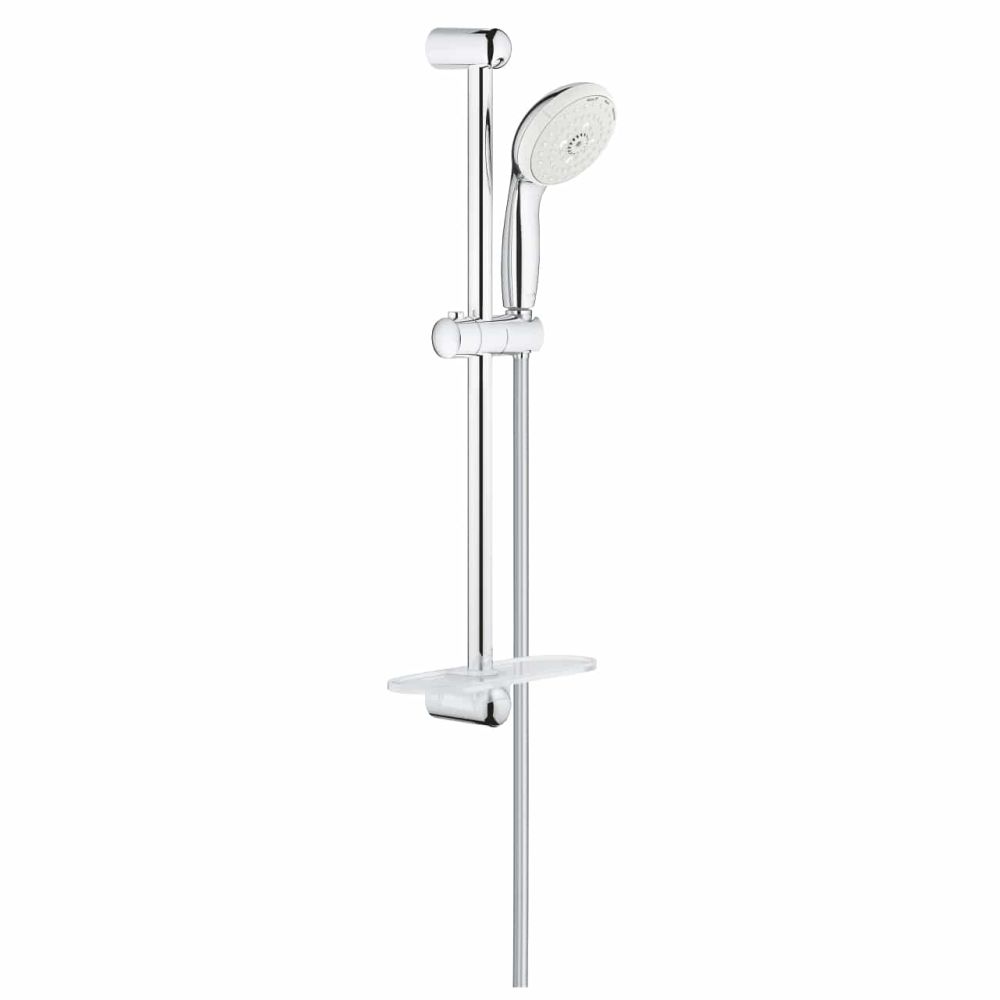 Set dus crom cu bara, para dus, furtun si savoniera Grohe Tempesta New 100