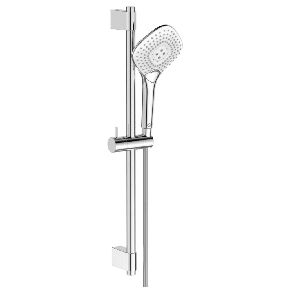 Set de dus Ideal Standard Idealrain EvoJet Diamond cu bara 60 cm, para dus 3 functii si furtun, crom lucios