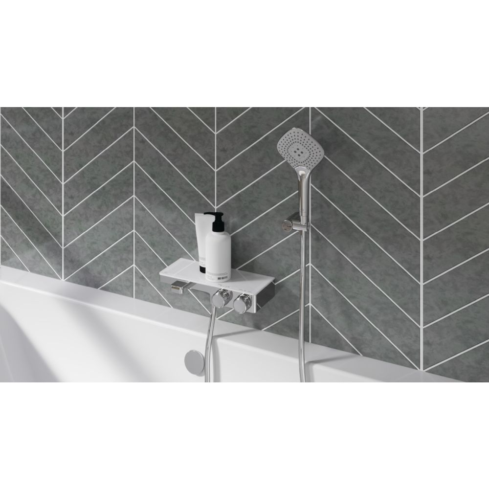 Set de dus Ideal Standard IdealRain EvoJet Diamond cu para dus 3 functii, furtun si agatatoare, crom lucios [2]