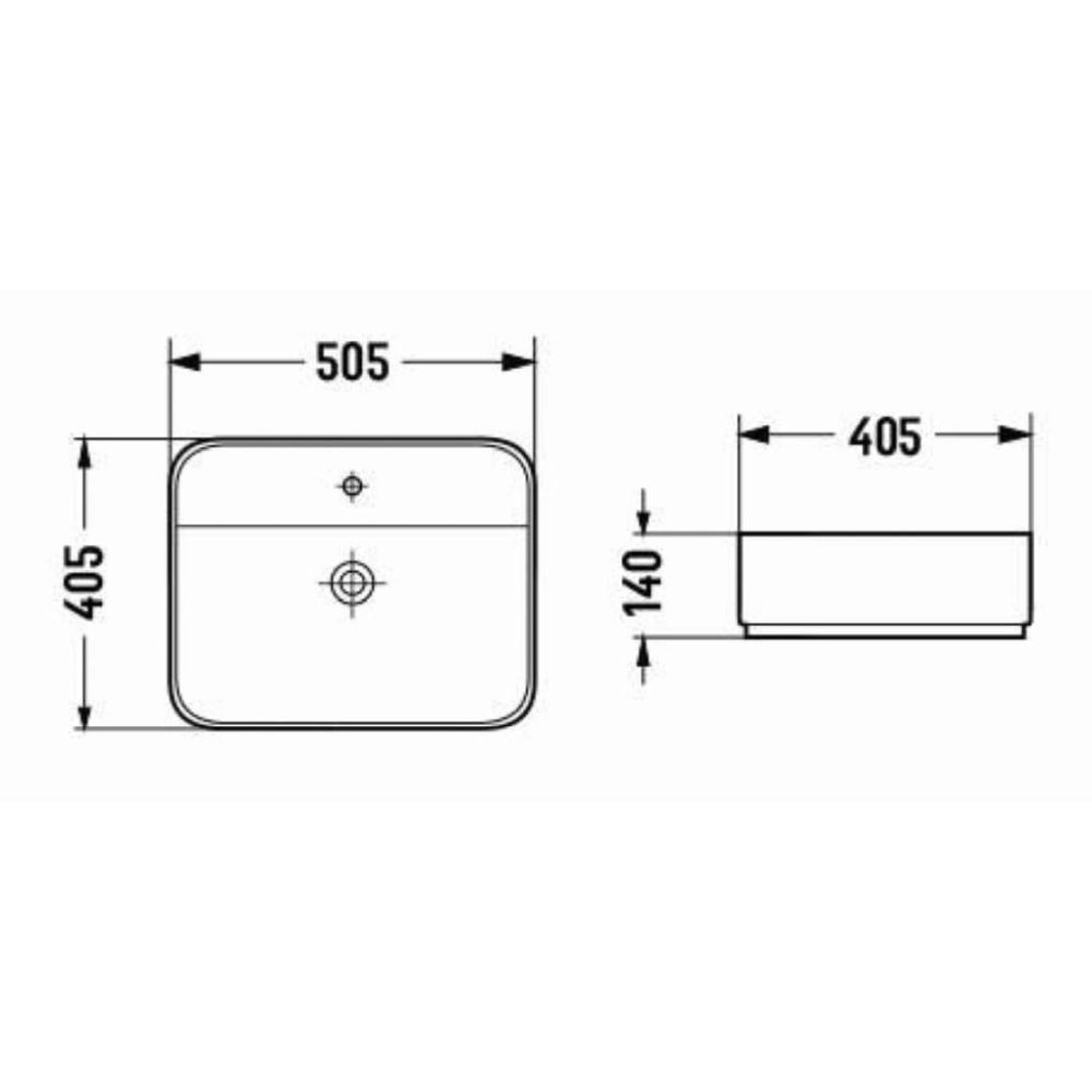 Set lavoar baie alb, baterie plus oglinda dreptunghiulara cu iluminare LED si dezaburire Titian [3]