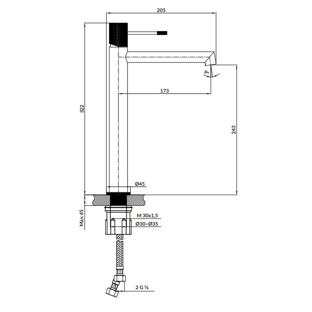 Set lavoar baie alb, baterie plus oglinda dreptunghiulara cu iluminare LED si dezaburire Titian [4]