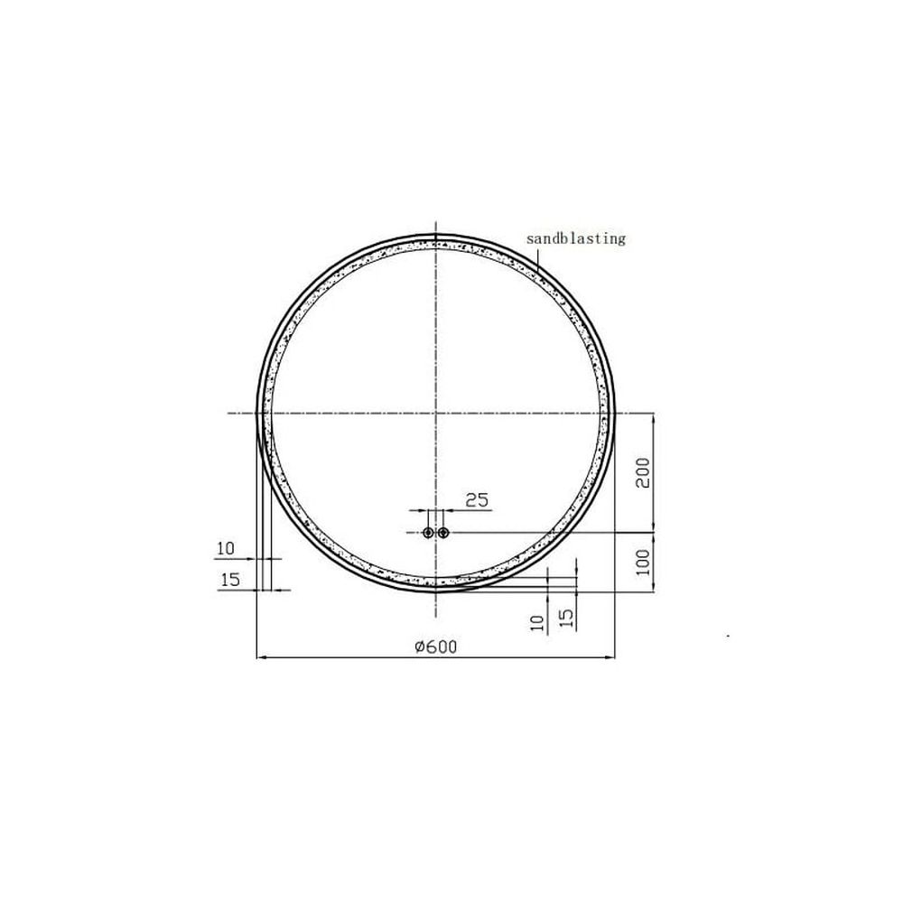 Set lavoar baie sticla securizata, baterie plus oglinda rotunda cu iluminare LED si dezaburire Gold-Lady [2]