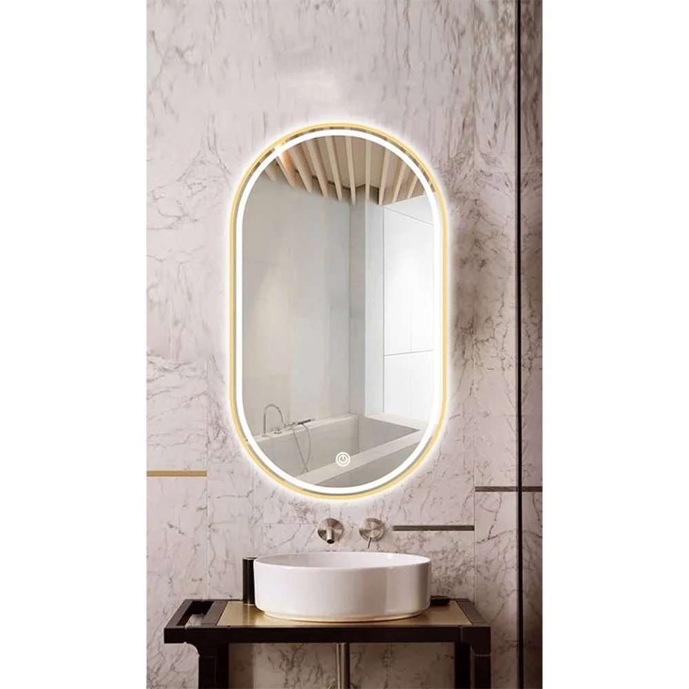 Set lavoar baie verde inchis mat 60 cm, Adelais Foglia, baterie incastrata, crom lucios si oglinda cu iluminare LED si dezaburire [3]