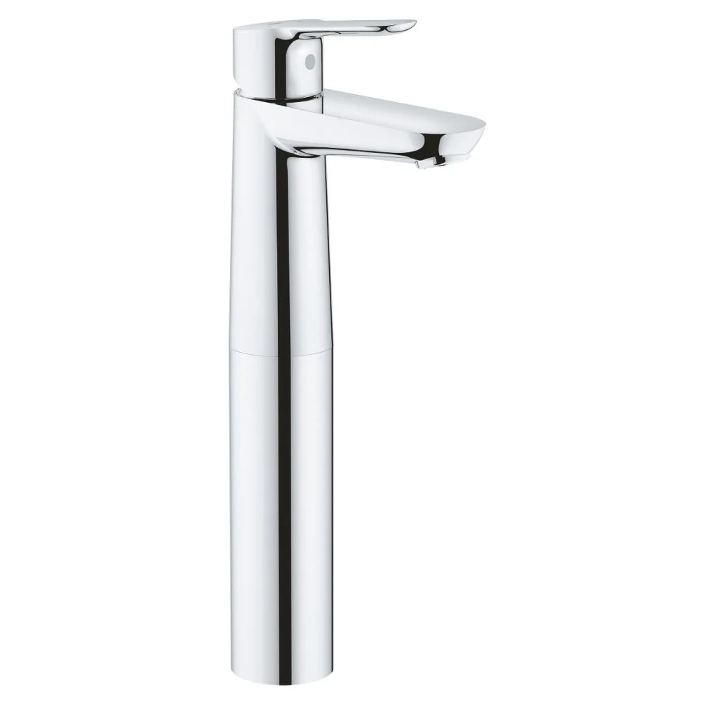 Set lavoar baie verde turcoaz mat montaj pe blat, Adelais Foglia, plus baterie lavoar crom, Grohe BauEdge [3]