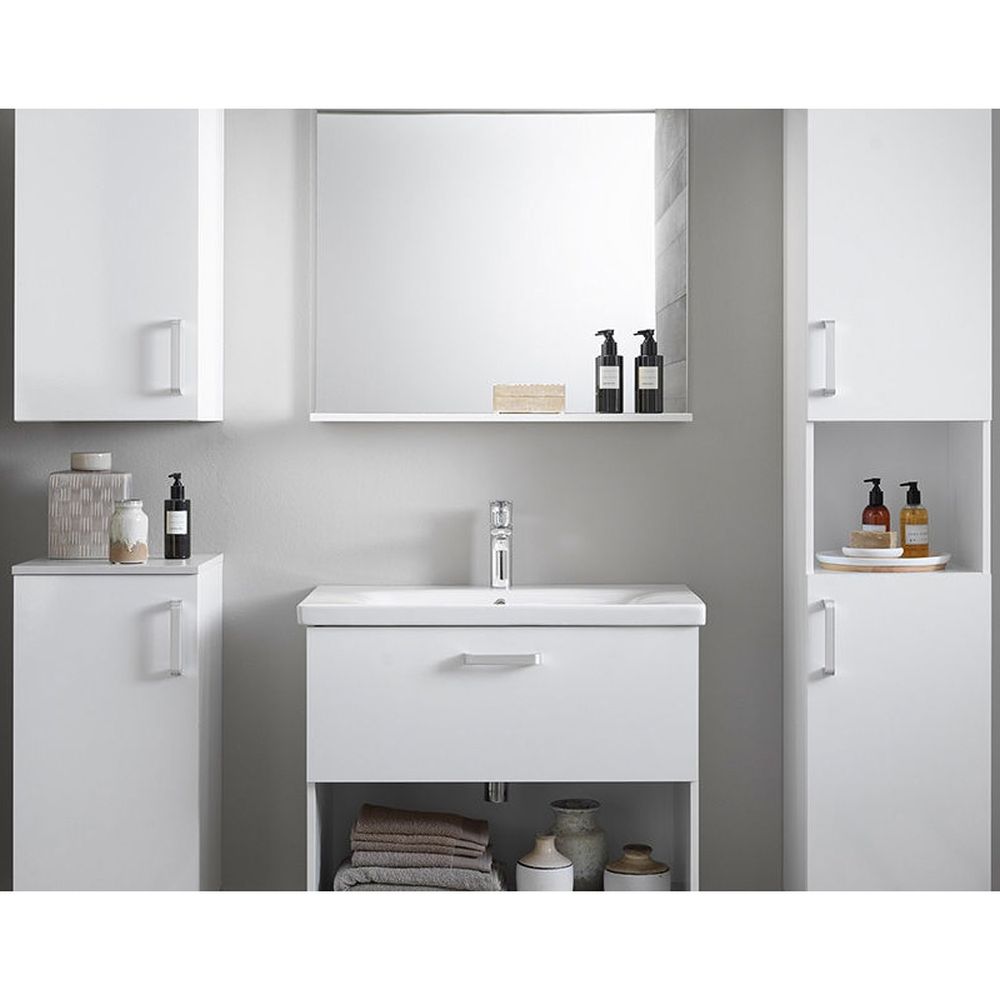 Set dulap baie cu lavoar inclus Kolpasan Evelin II, 65 cm, alb [2]