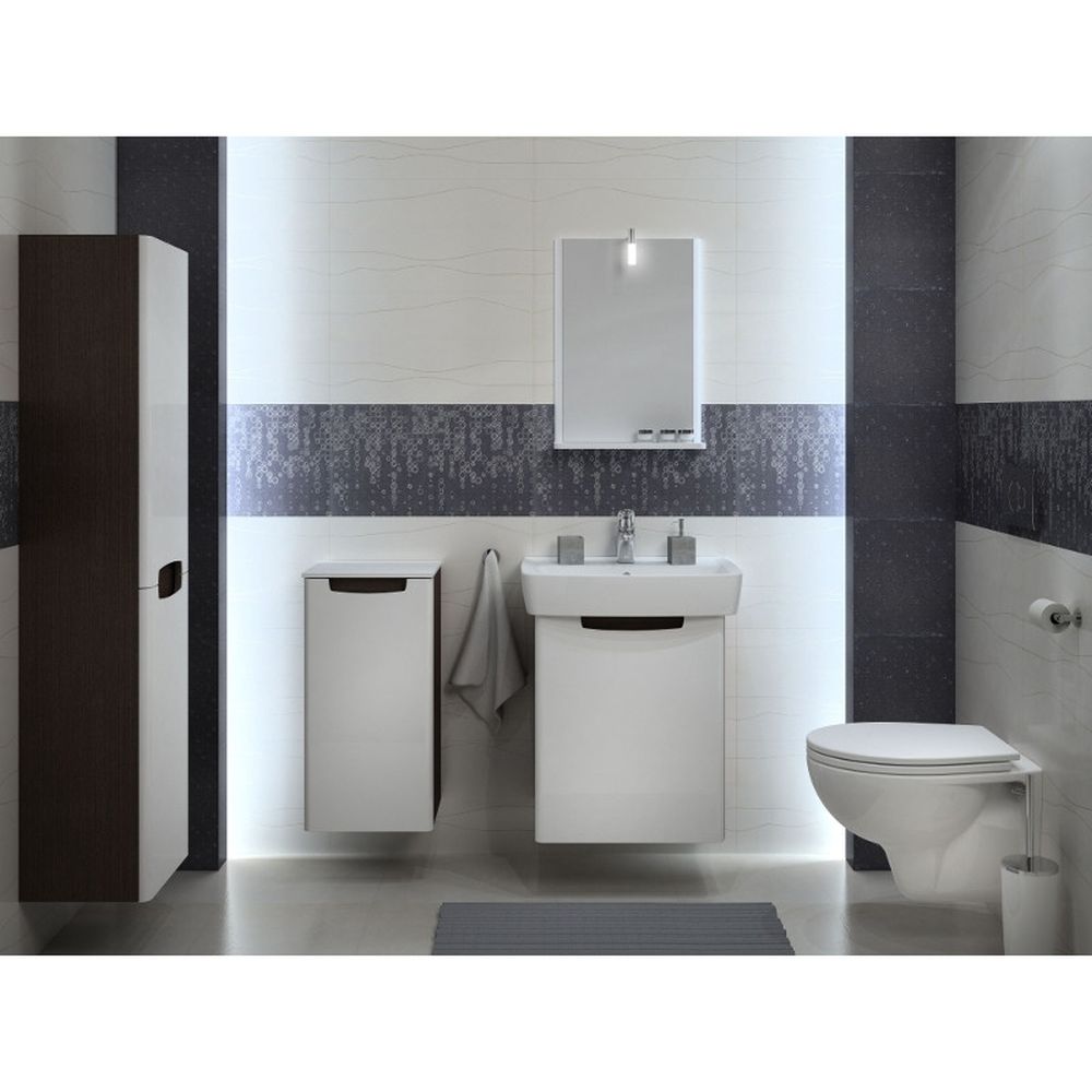 Set mobilier baie cu lavoar inclus alb, 50 cm, Kolo Geberit Group, Rekord [5]