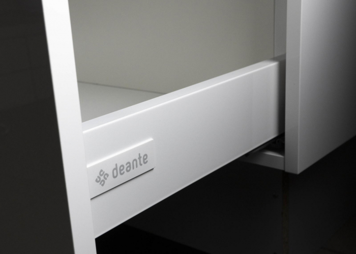 Set mobilier baie suspendat 60 cm cu blat inclus, alb lucios, Deante Prizma [4]