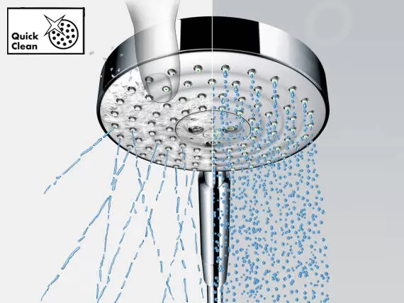 Set para de dus, suport și furtun, 3 jeturi, EcoSmart, crom, Hansgrohe Pulsify Select S [3]