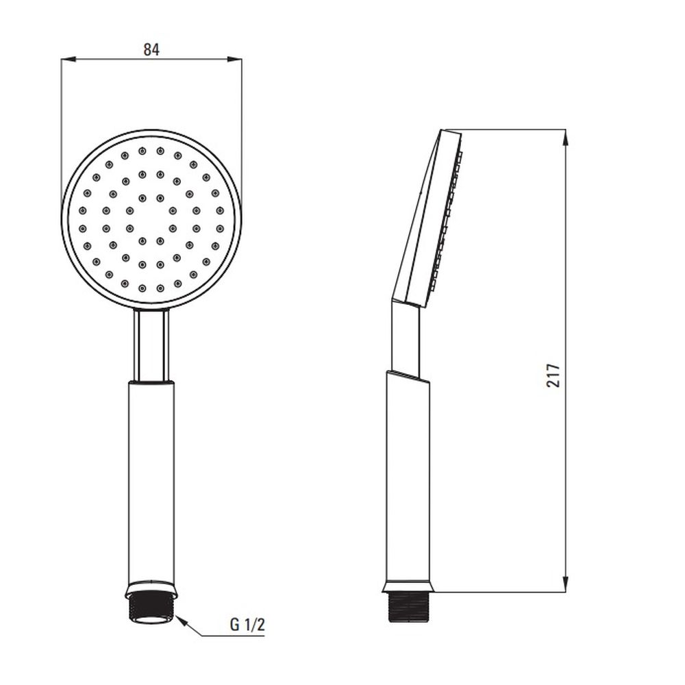 Set paravan dus walk-in 90x195 cm, rigola si set de dus incastrat crom Temisto [6]