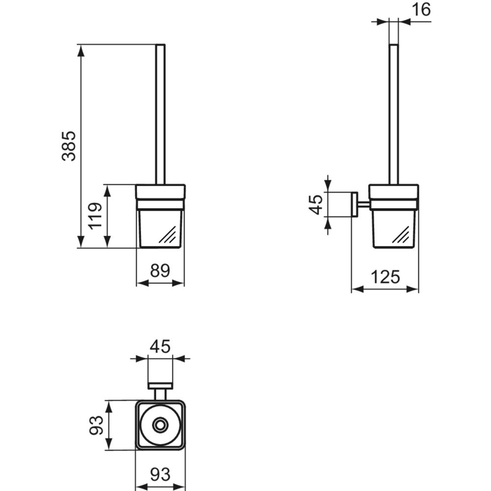 Suport perie wc crom lucios Ideal Standard IOM [2]
