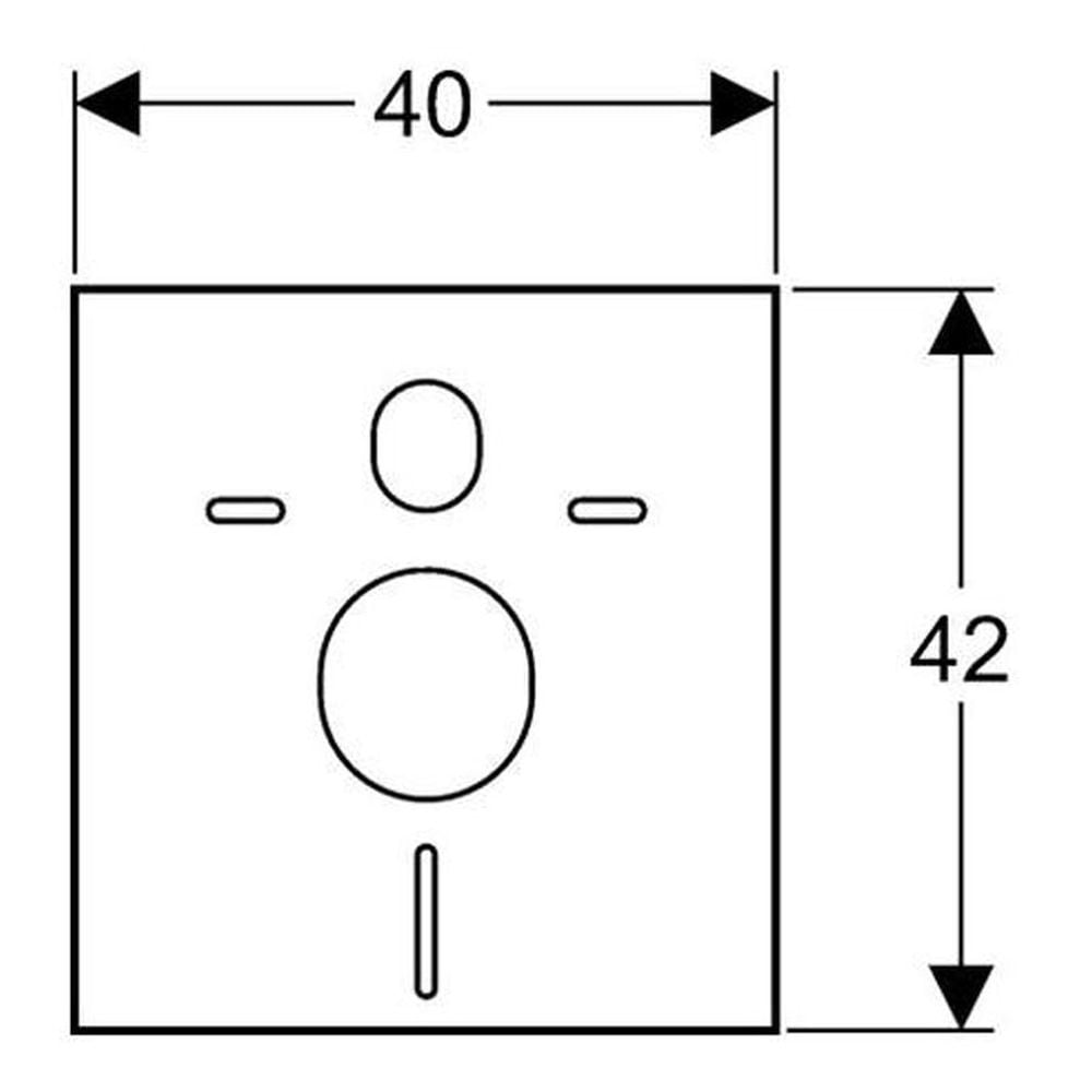 Set rezervor wc incastrat cu set fixare, clapeta actionare alba si izolare fonica Geberit Delta 51 [8]