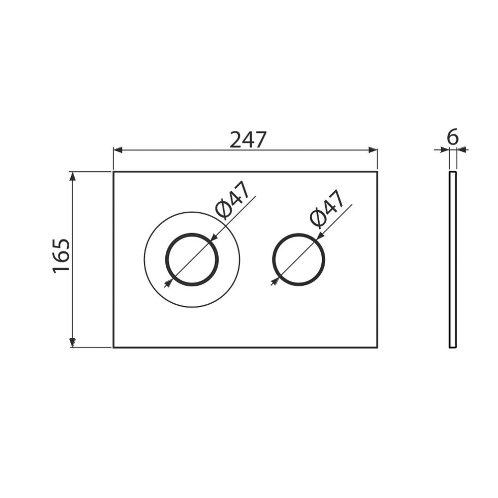 Set rezervor wc incastrat cu set fixare si clapeta alb mat/crom mat Alcadrain M1976-2 [4]
