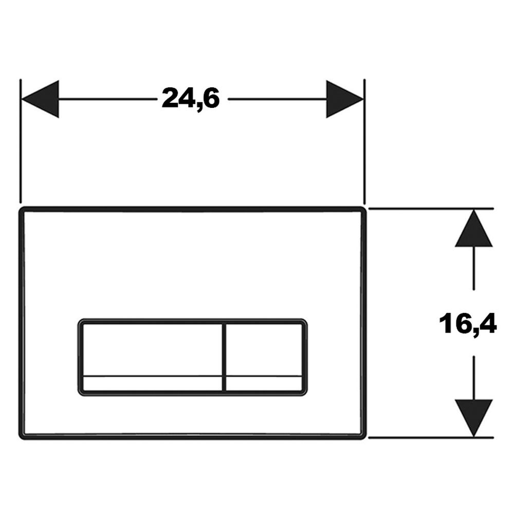 Set rezervor Wc incastrat cu set fixare si set antifonare, plus clapeta neagra Geberit Delta 50 [3]