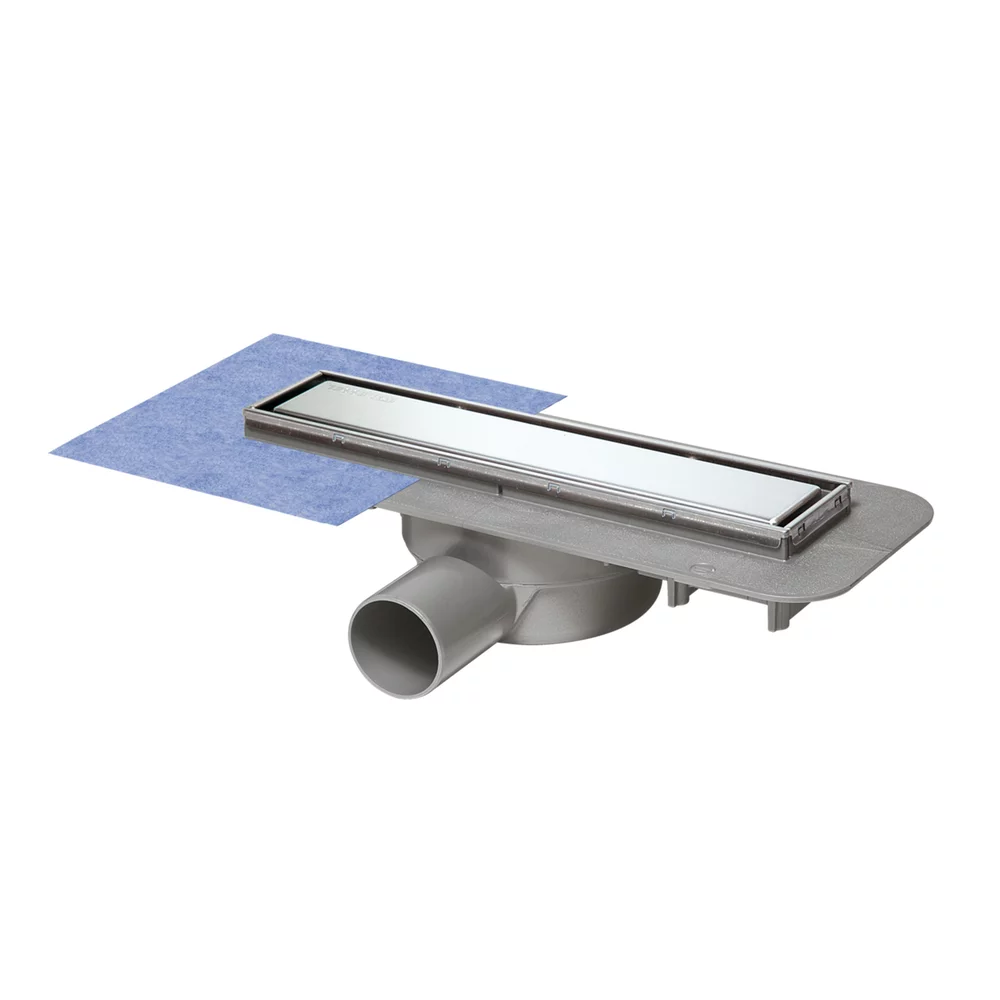 Set rigola dus 55 cm inox cu sita de par si clapeta multistop, Kessel Linearis Compact [2]