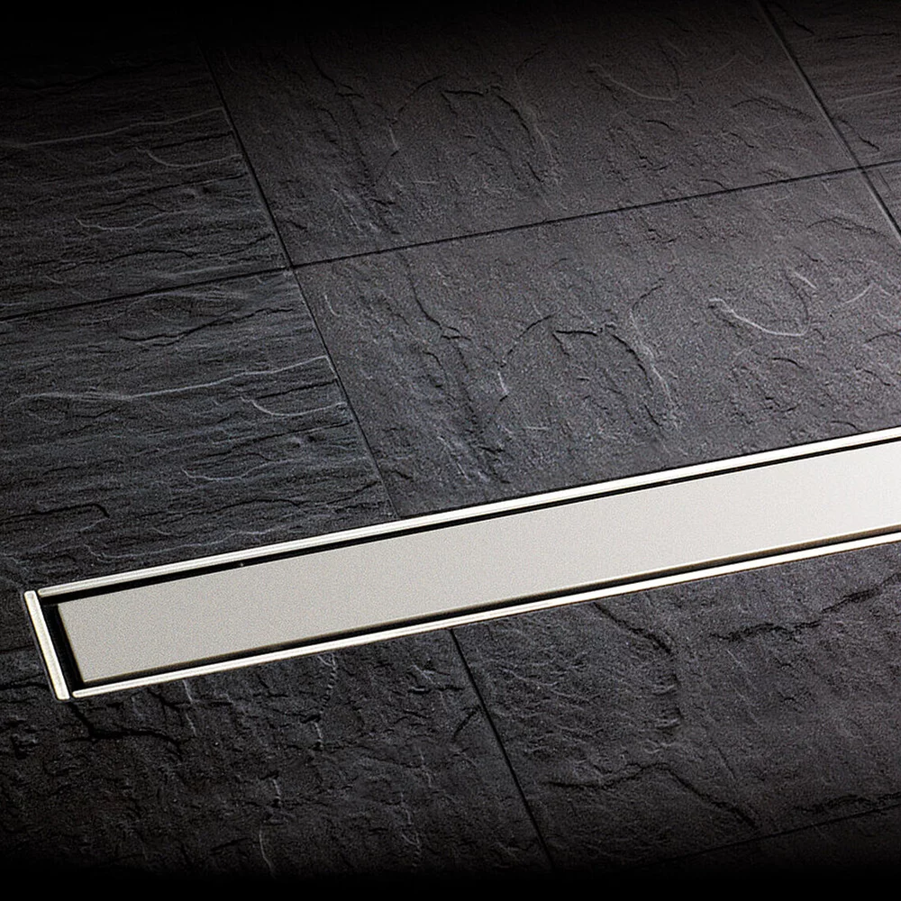 Set rigola dus 55 cm inox cu sita de par si clapeta multistop, Kessel Linearis Compact [4]