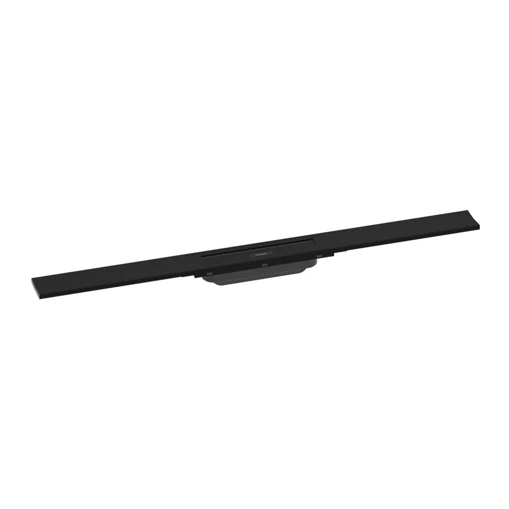 Set rigola liniara de dus cu gratar din inox 800 mm, negru mat, corp de baza pentru instalare inclus, Hansgrohe RainDrain Flex [2]