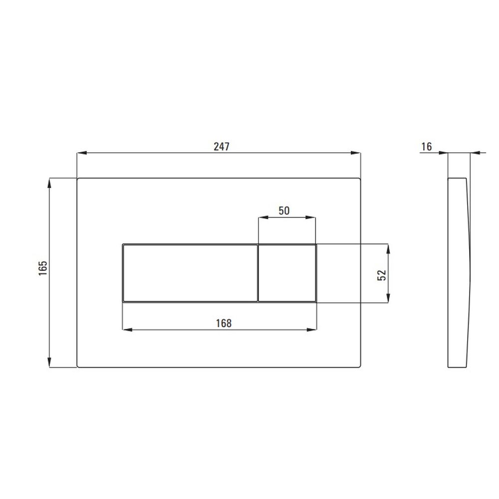 Set vas wc cu capac soft close, rezervor incastrat, clapeta de actionare titan si izolare fonica Deante Silia [3]
