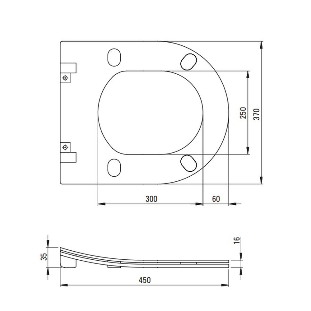 Set vas wc cu capac soft close, rezervor incastrat, clapeta de actionare titan si izolare fonica Deante Silia [5]