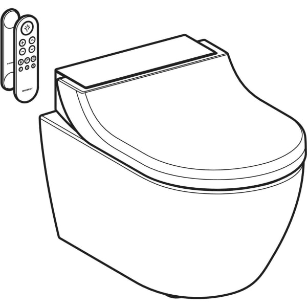 Set vas wc cu functie de bideu rimless alb cu capac soft close, Geberit AquaClean Tuma Comfort [2]