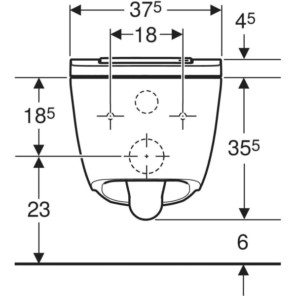 Set vas WC cu functie de bideu rimless si capac soft close alb Geberit AquaClean Sela [4]