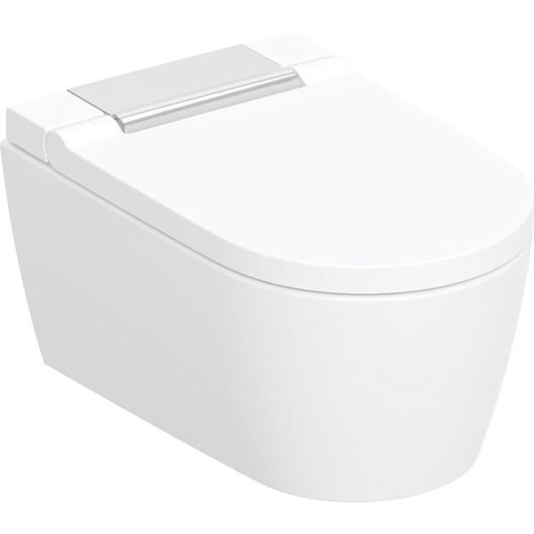 Set vas wc cu functie de bideu rimless suspendat si capac soft close Geberit AquaClean Sela