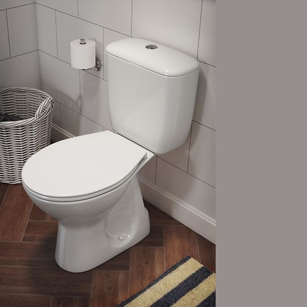 Set vas wc cu rezervor si capac duroplast, evacuare orizontala, Cersanit President [5]