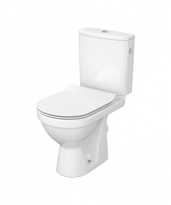Set vas WC cu rezervor si capac SLIM soft close, cu alimentare laterala si evacuare orizontala, ZIP SimpleOn Cersanit [1]