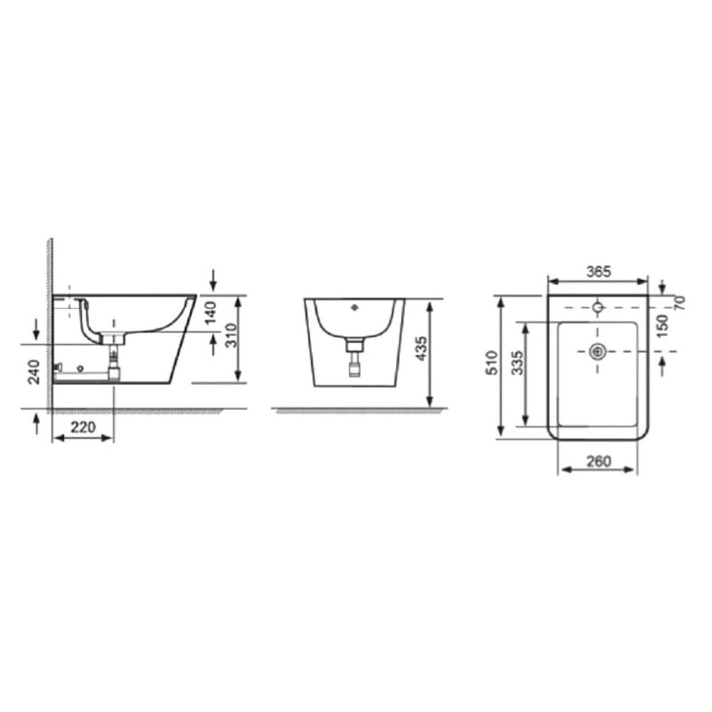 Set vas wc negru suspendat, rimless, cu capac soft close si bideu inclus, Paris [2]