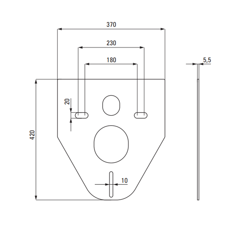 Set vas wc rimless cu capac soft close, rezervor incastrat, clapeta de actionare neagra si izolare fonica Deante Jasmin [5]