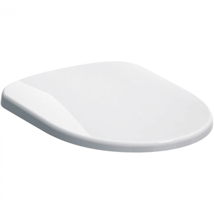 Set vas wc rimless, suspendat, cu spalare verticala si capac soft close din duroplast, alb, Geberit Selnova [3]