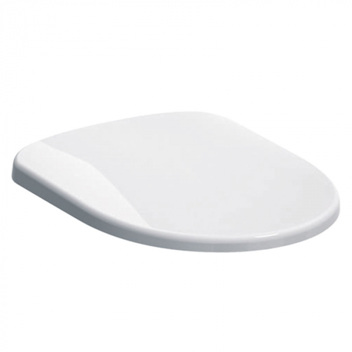 Set vas wc rimless suspendat cu capac din duroplast, soft close, alb lucios, Geberit Selnova Compact [3]