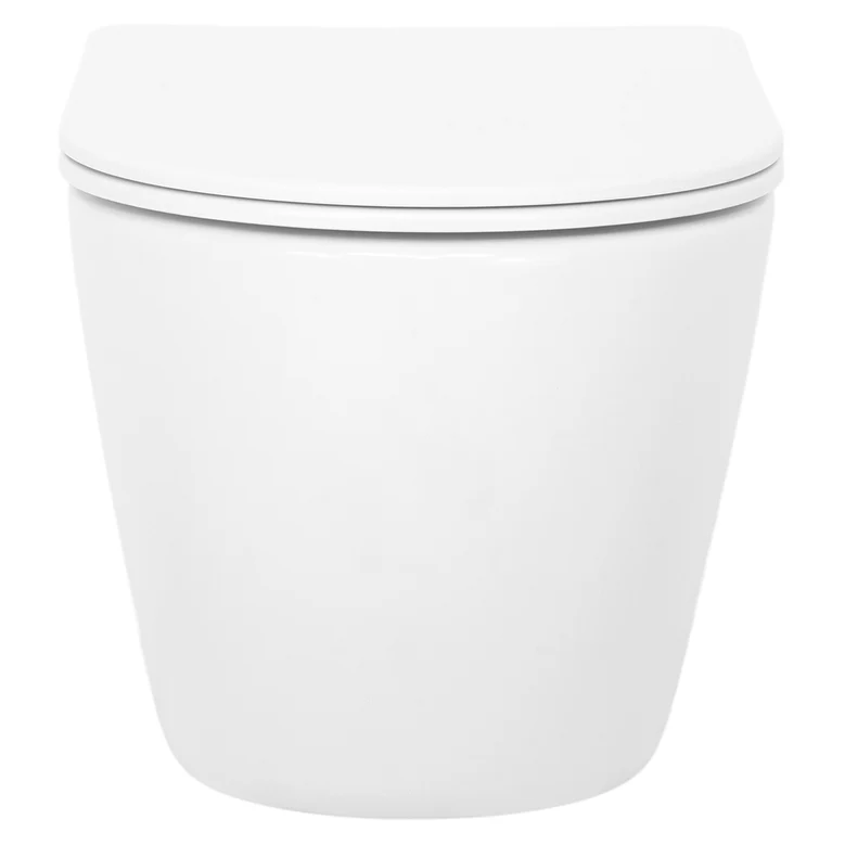 Set vas wc vortex suspendat, Rotund, Foglia Oslo si capac softclose alb [7]