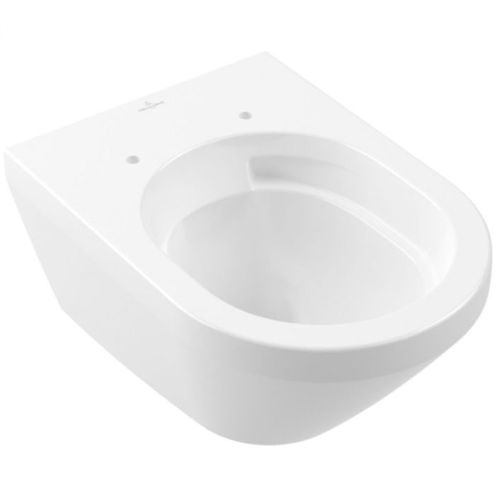 Set vas WC suspendat alb alpin cu capac soft close, Direct Flush & Twist Flush, Villeroy & Boch Architectura [2]