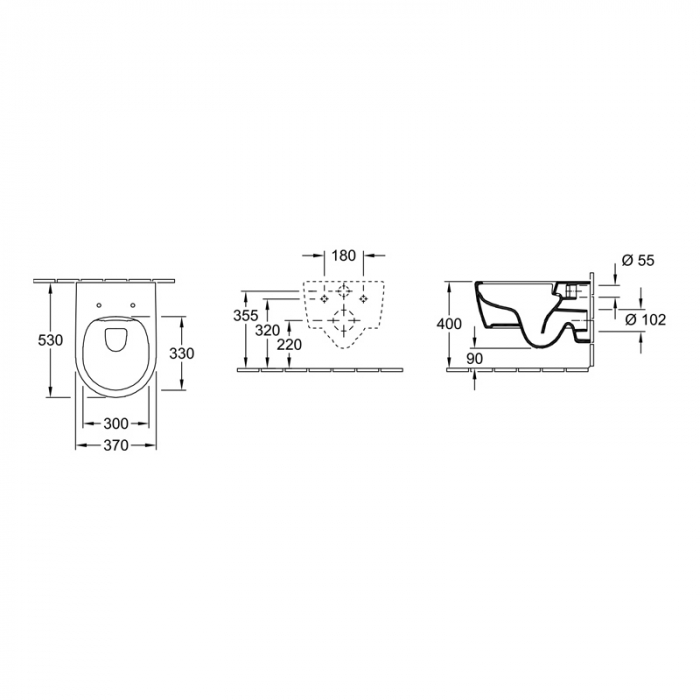 Set vas WC suspendat alb alpin, direct flush cu capac soft close si quick release, Villeroy & Boch Avento [4]