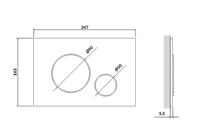 Set vas wc suspendat City Clean On, alb, cu capac soft close, rezervor incastrat si clapeta crom lucios, Cersanit Opti [4]