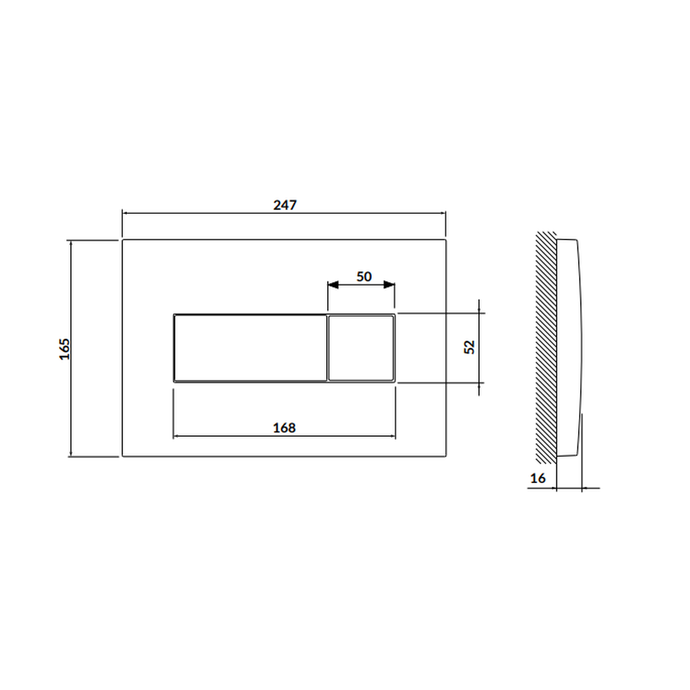 Set vas wc suspendat Colour CleanOn cu capac soft close, rezervor incastrat si clapeta crom lucios Opti [4]